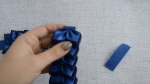 Резинка на Пучок Канзаши Мастер класс/ DIY Kanzashi tutorial