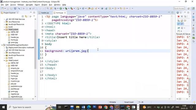 Jsp java project with source code part-1 смотреть онлайн