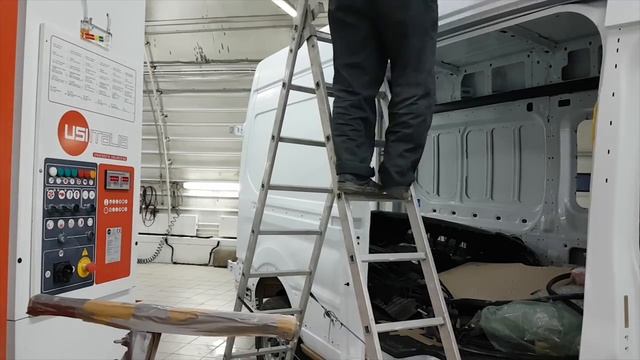 Покраска автобуса, замена цвета, подготовка. смотреть онлайн