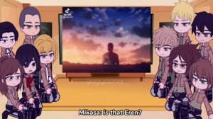 "Past Aot React to Future Eren Yeager" // TW: Spoiler // Attack on Titan // Gacha