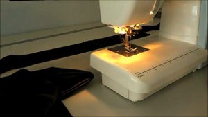 Шьем пояс корсет с завязками из экокожи