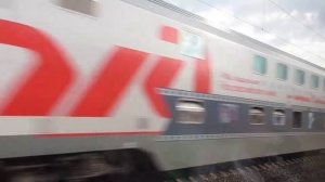 ЭП20 с двухэтажным поездом