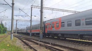 Электровоз ЭП1 346 с поездом №497Г Ижевск-Адлер.