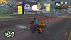 Никогда не следи за продавцом пиццы в GTA: San Andreas !!!