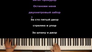 Нурминский - 105 двор ● караоке | PIANO_KARAOKE ● ᴴᴰ + НОТЫ & MIDI