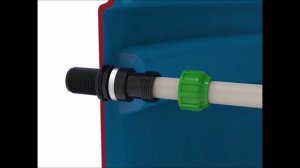 Монтаж муфты в кессоне и пластиковой емкости