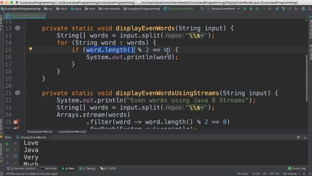 How To Use Java 8 Streams Filter Method | Find Even Words Using Filter | InterviewDOT смотреть онлайн