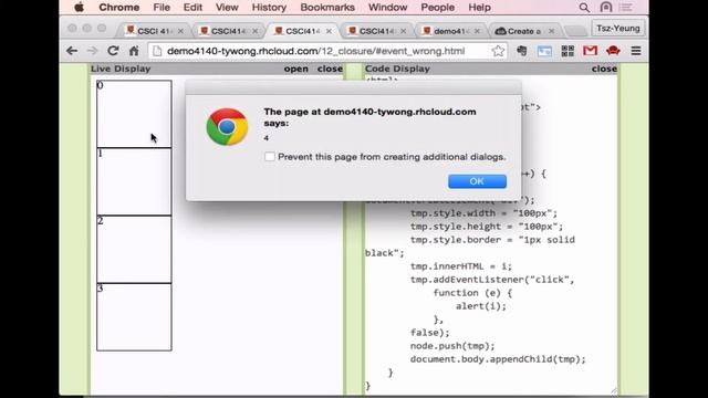 CSCI 4140 Lecture - JavaScript Closure (Mar 10, 2 of 2)