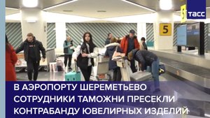В аэропорту Шереметьево сотрудники таможни пресекли контрабанду ювелирных изделий #shorts