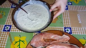 Рыба на гриле в сметанном соусе. Готовим карпа на гриле. Готовим на природе