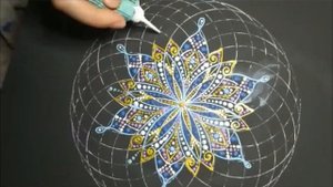 Как нарисовать мандалу? Mandala ART|Sacred geometry Torus