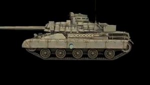 Пример действия бронебойного снаряда при попадании в танк