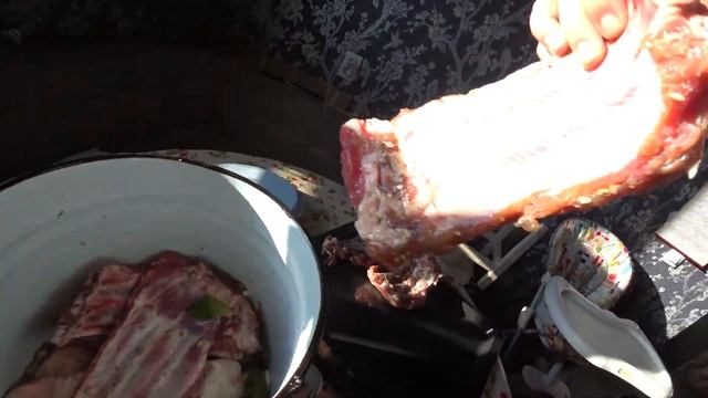 холодное копчение свинина ребрышки грудинка