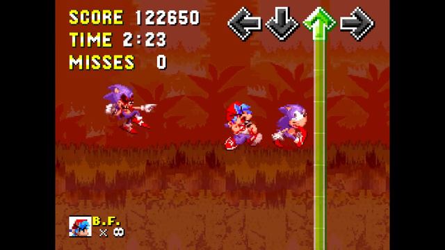 Friday Night Funkin' Confronting yourself FF MIX, Good & Bad Ending (BF Sonic & Sonic.EXE) (FNF Mod смотреть онлайн