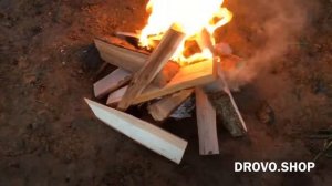Горение дров из Ольхи - DROVO.SHOP