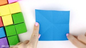 Оригами ПОП ИТ Тетрис | Origami Paper Pop it Tetris | Как сделать POP IT из бумаги без клея