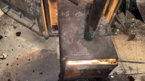 Печь на масляной отработке.