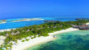 FLYING OVER MALDIVES 4K UHD ✈ Relaxing Music Along With Beautiful Nature Videos, 4K Video HD