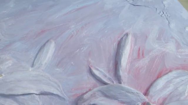 Картина рельефная Лилии