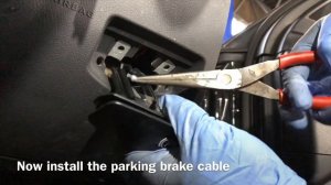 Mercedes Benz E class parking brake pull handle/release replacement full video.