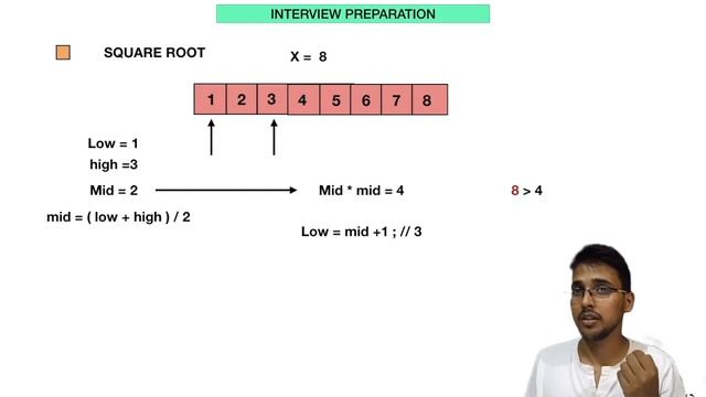 Square Root | O(logN) Time complexity and O(1) Space Complexity GeeksforGeeks Solution| HELLO WORLD