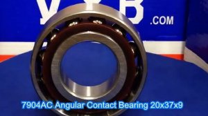 7904AC Angular Contact Bearing 20x37x9