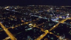 С высоты.  Пермь ночью