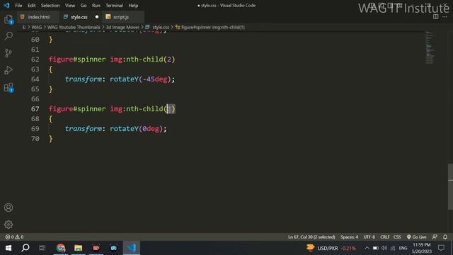 Create 3d Image Slider/Carousel Using JavaScript - Step by Step | JavaScript Tutorial