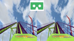 Roller Coaster 29 3D video Side by Side VR box google cardboard