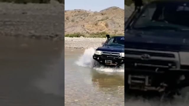 Toyota surf extreme water crossing Toyota lovers surf lovers