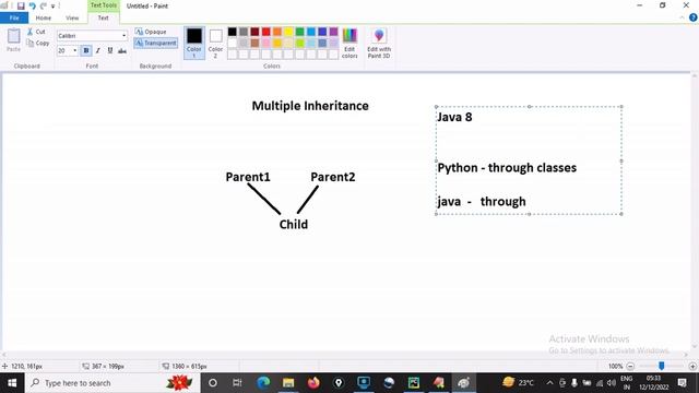 Java multiple inheritance | Python multiple inheritance | program for multiple inheritance