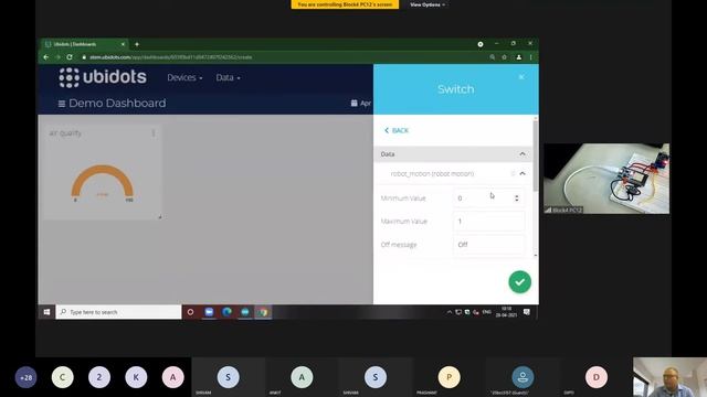 Robot Motion Control System using ESP32, UBI Dot, MIT App Inventor смотреть онлайн