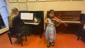 Minuet by W. A. Mozart, Suzuki Violin Book 7, Violin: Manisika Alam ,Piano: Ingrid Litborn