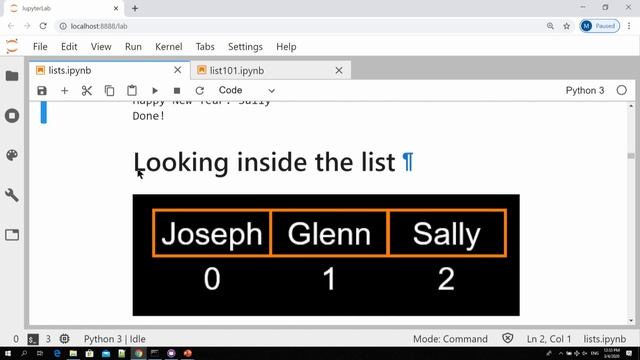Multimedia Programming II Lecture 12 | Chapter 8 : Python Collections – Lists /Part1 смотреть онлайн