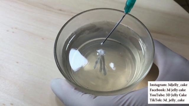 3D Jelly Cake tutorial how create easy only with syringe, 3D želė torta