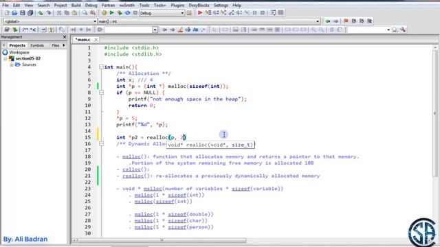 C Programming:  Dynamic Memory Allocation using realloc || English - Must watch