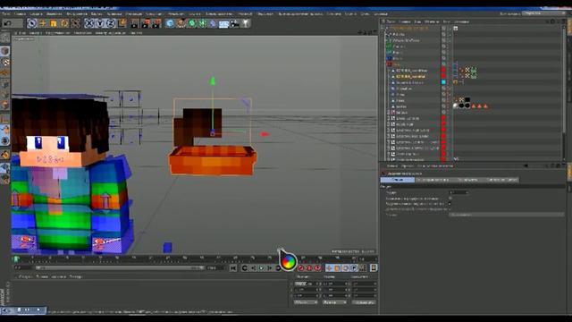КАК СДЕЛАТЬ ПОЗУ SCMR V3 МАЙНКРАФТЕРСКУЮ В CINEMA 4D И ОБРАБАТЫВАТЬ В PHOTOSHOP.1/2 часть. смотреть онлайн