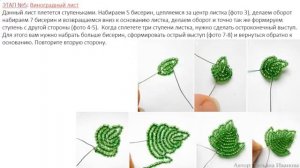Виноград из бисера Как сделать из бисера изящную виноградную лозу