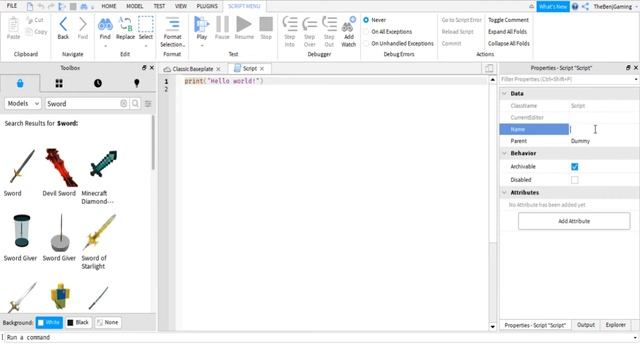 How to make a Kill NPC for Cash Script - Roblox Studio смотреть онлайн