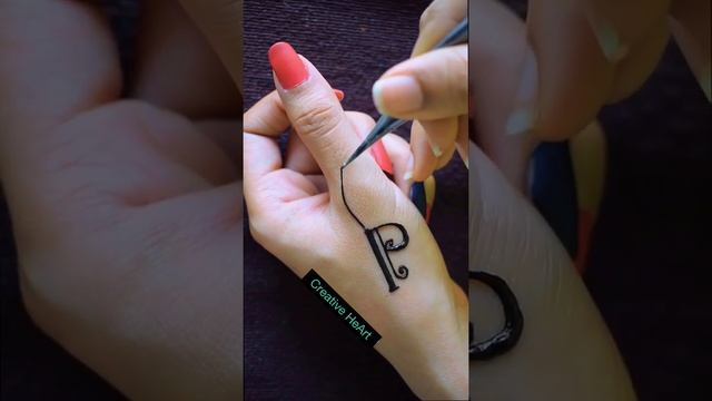 “P” letter Mehndi Tattoo ? | Creative Hearts | #Shorts #Mehndi #Tattoo смотреть онлайн