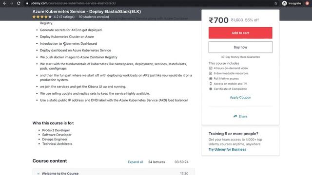 AzureKubernetesService-ElasticStack[New Course]