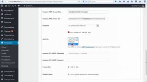 Подключение амазоновского SMTP к плагину MyMail