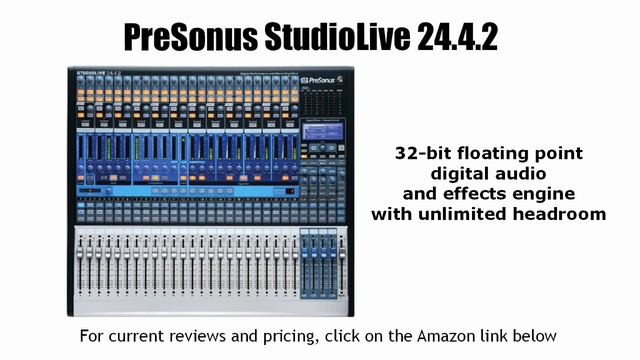 PreSonus StudioLive 24.4.2 Overview смотреть онлайн