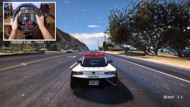 2018 Lexus LC 500 Japanese police - GTA V | Logitech G29 ? When GTA VI ? Who waiting? REVIEW смотреть онлайн