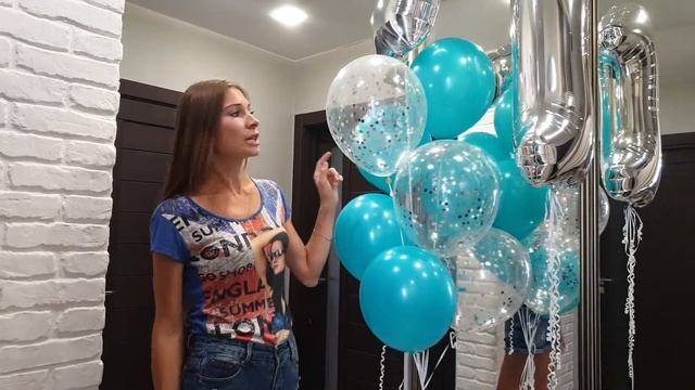 Как оформить День Рождения шариками своими руками. Оформление воздушными шарами Дня Рождения смотреть онлайн