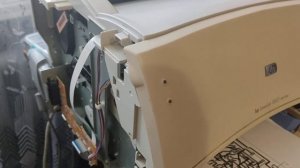 Hp laserjet 1000 ошибка открытая дверца, мигает жёлтый. Open door. Yellow indicator.
