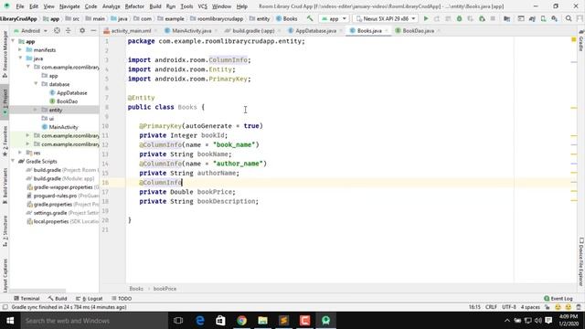 Room Sqlite Library Crud App Dependencies Config Part 1 смотреть онлайн