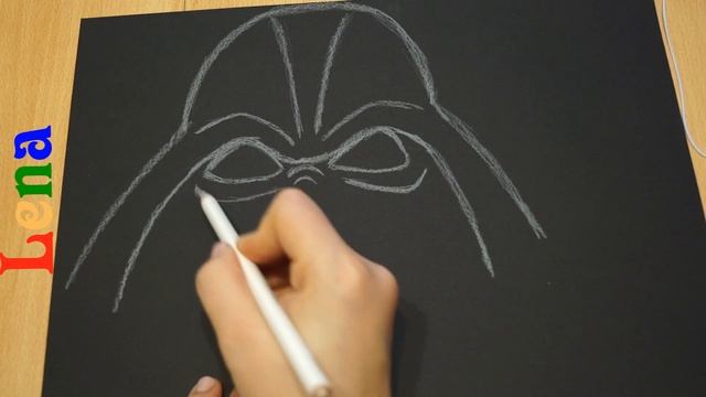 Darth Vader Maske Basteln - Darth Vader Mask DIY - как сделать маску Дарт Вейдера из бумаги