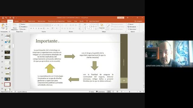 curso criminología corporativa MTRO. JONATHAN SANCHEZ VARGAS CRIMINOLOGO. смотреть онлайн
