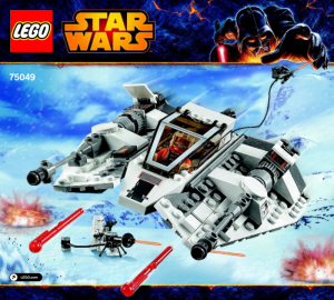 LEGO Мультик 3D STAR WARS 75049 Snowspeeder (Снеговой спидер).